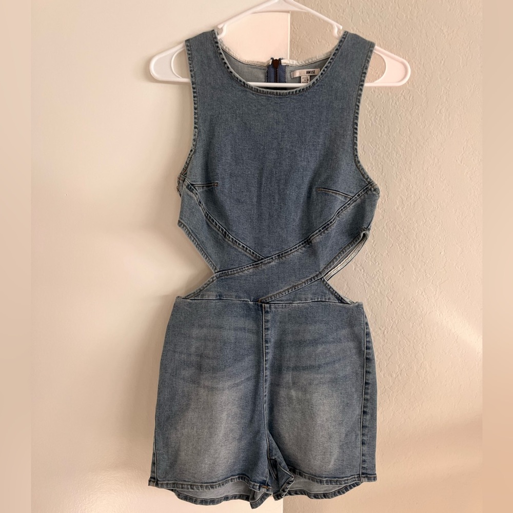 Amuse society Jean jumpsuit